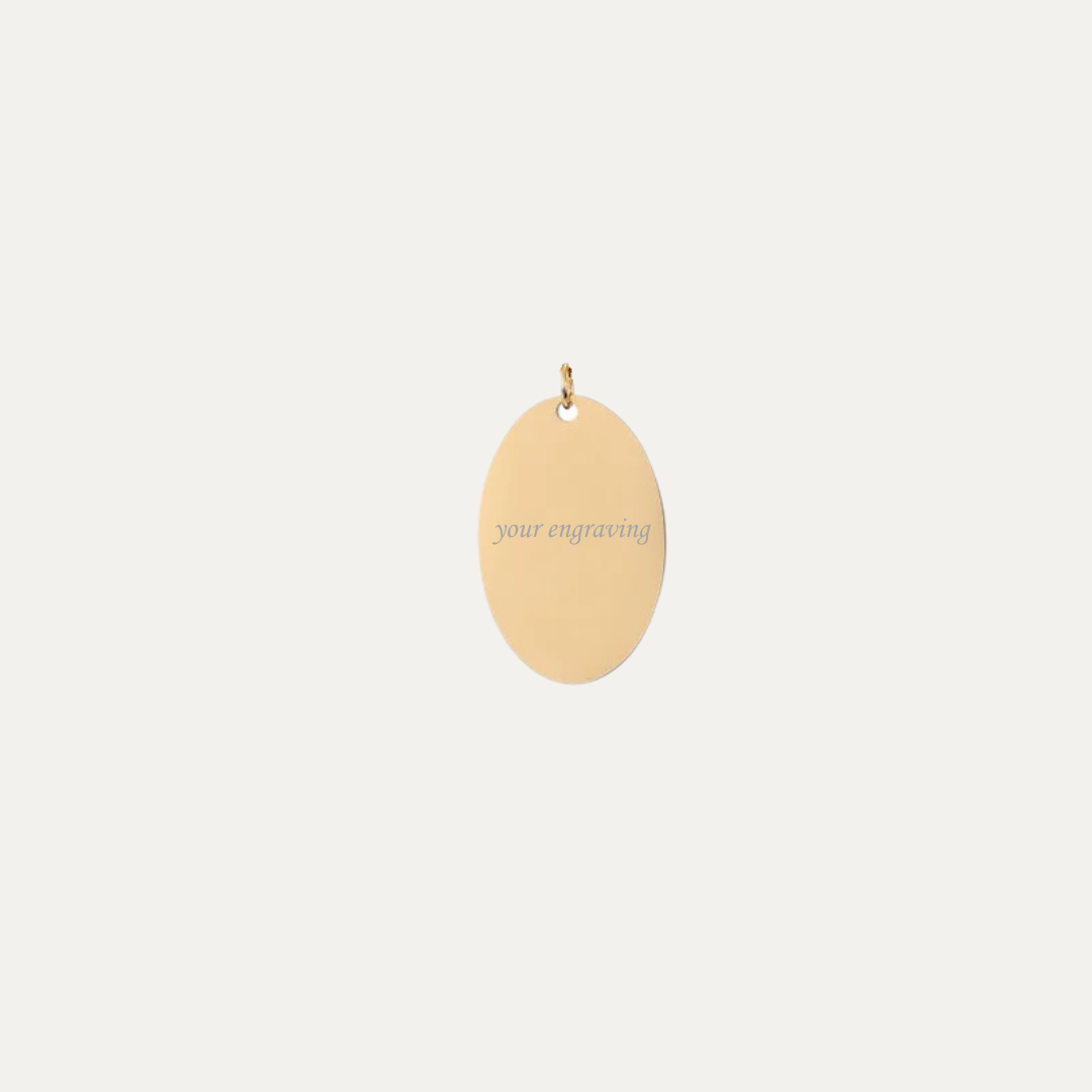 The Oval Engravable Pendant