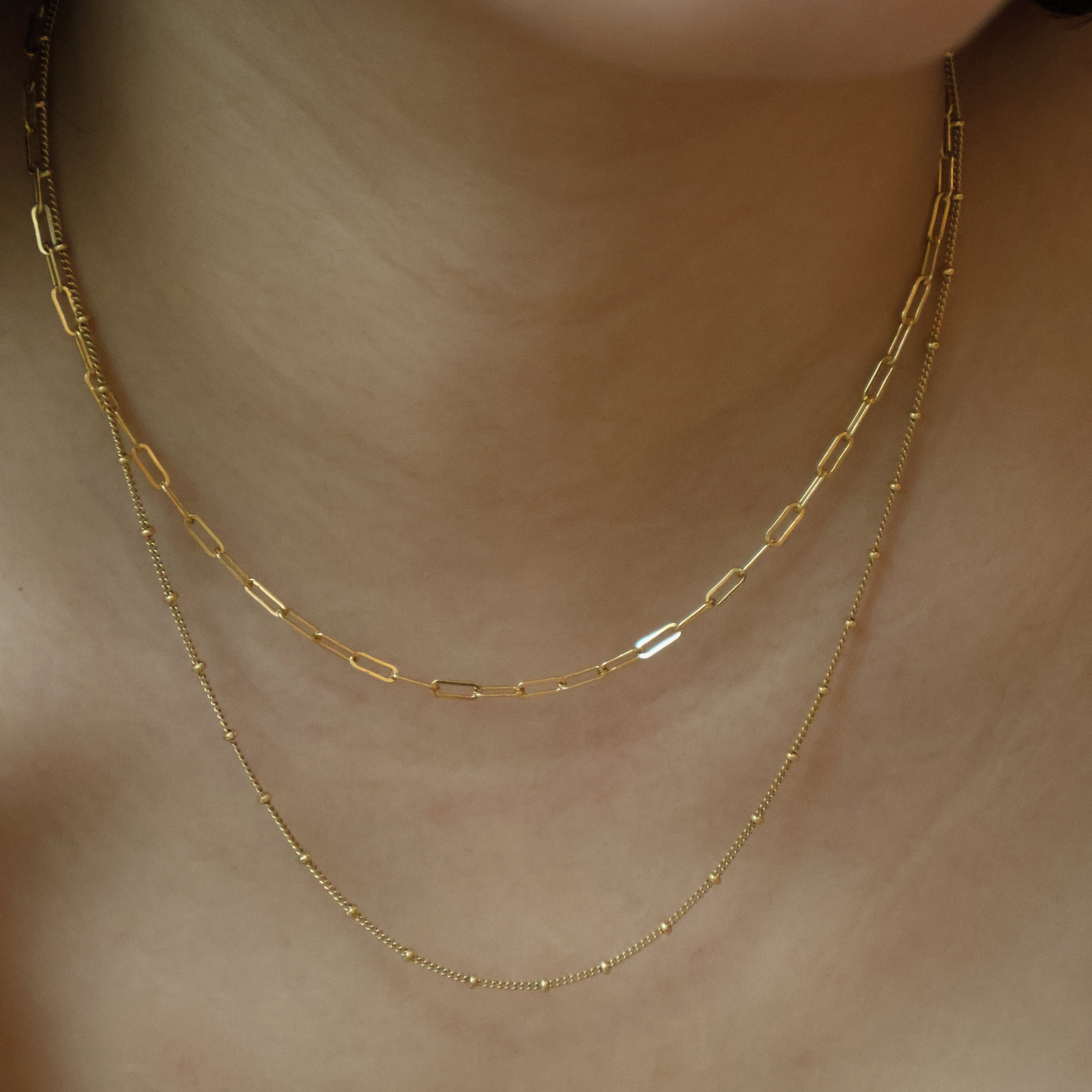 gold filled satellite chain