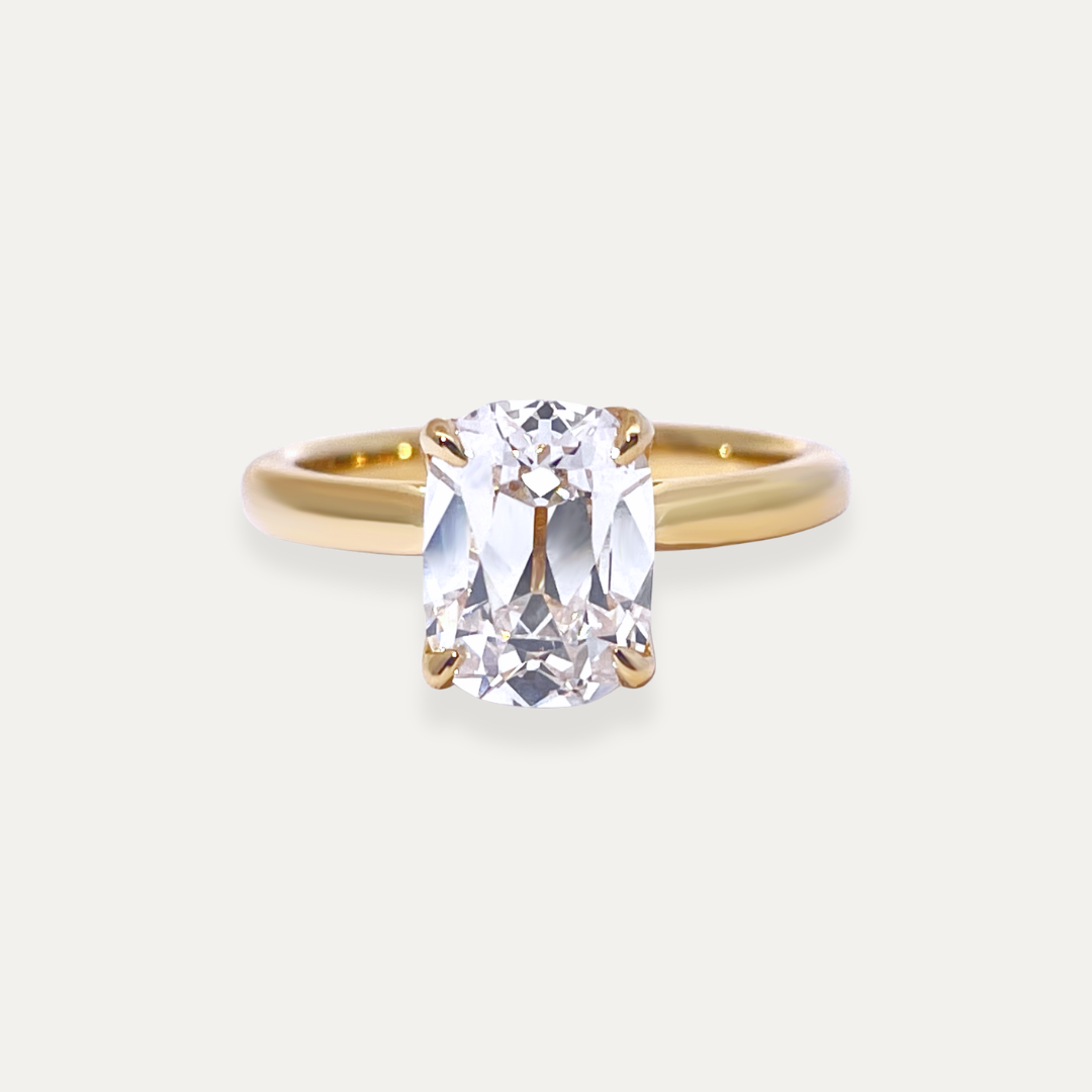 The Mirelle Old Mine Solitaire Ring