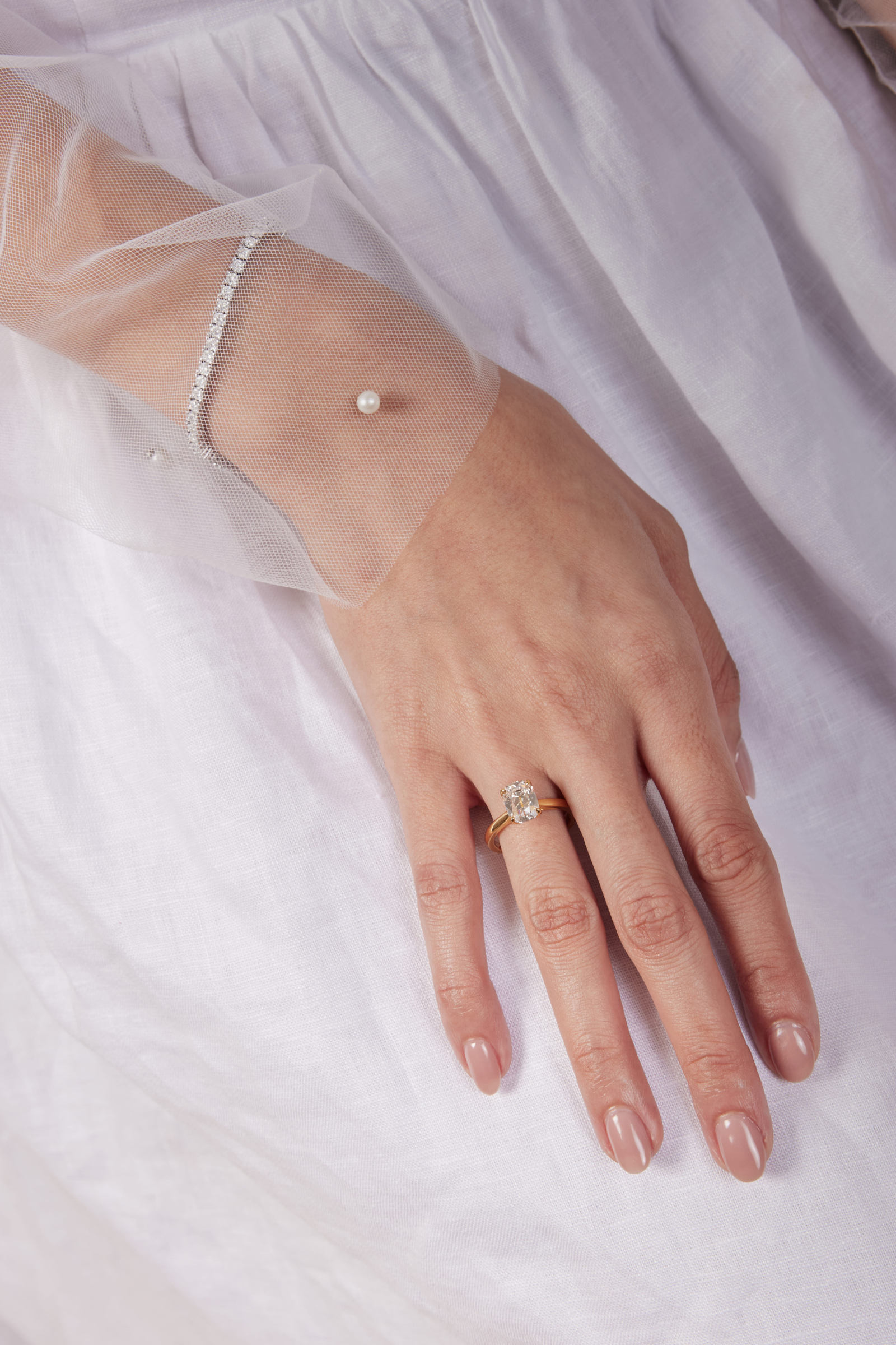 The Mirelle Old Mine Solitaire Ring
