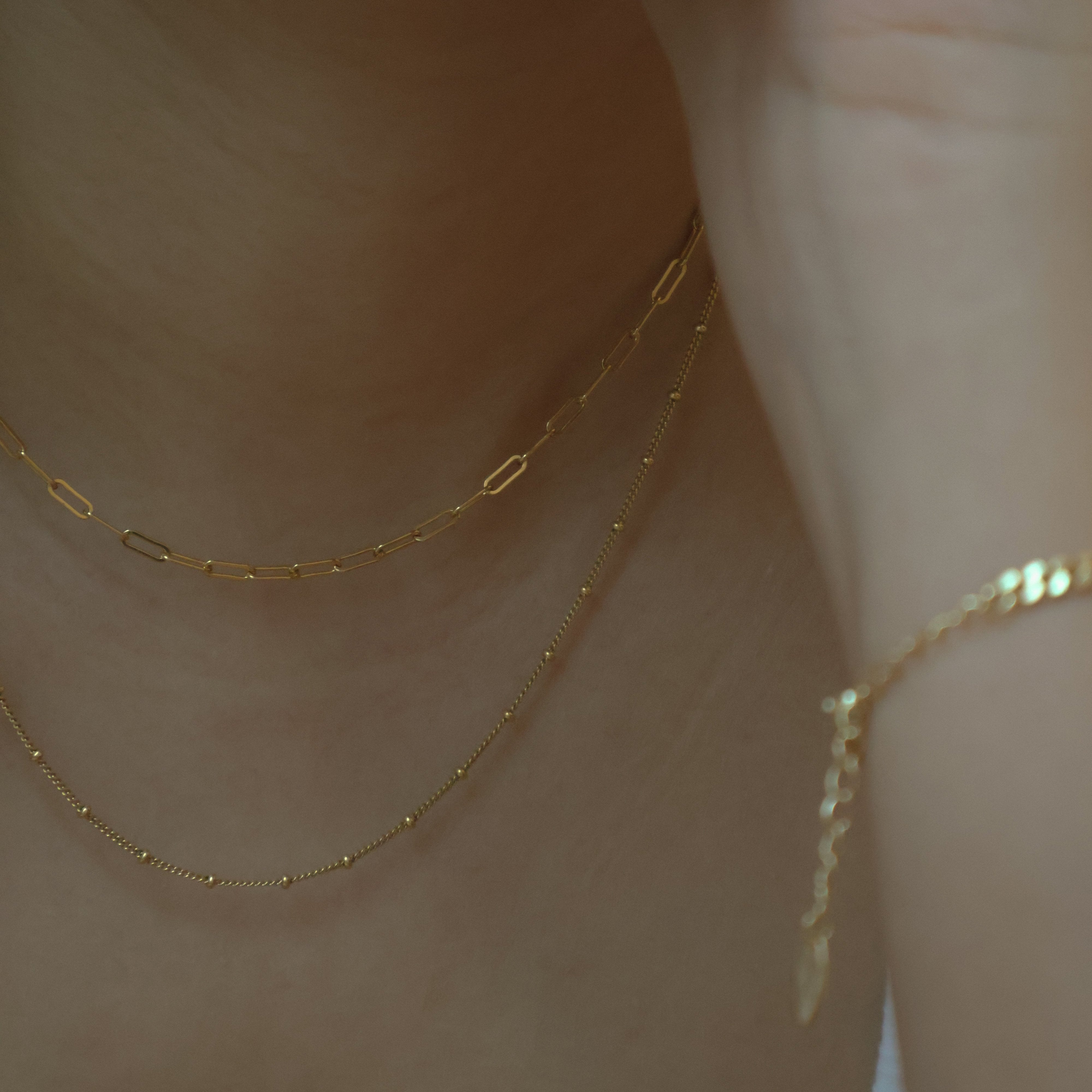 gold filled satellite chain