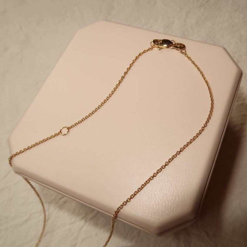Solid Gold Star-Set Oval Locket