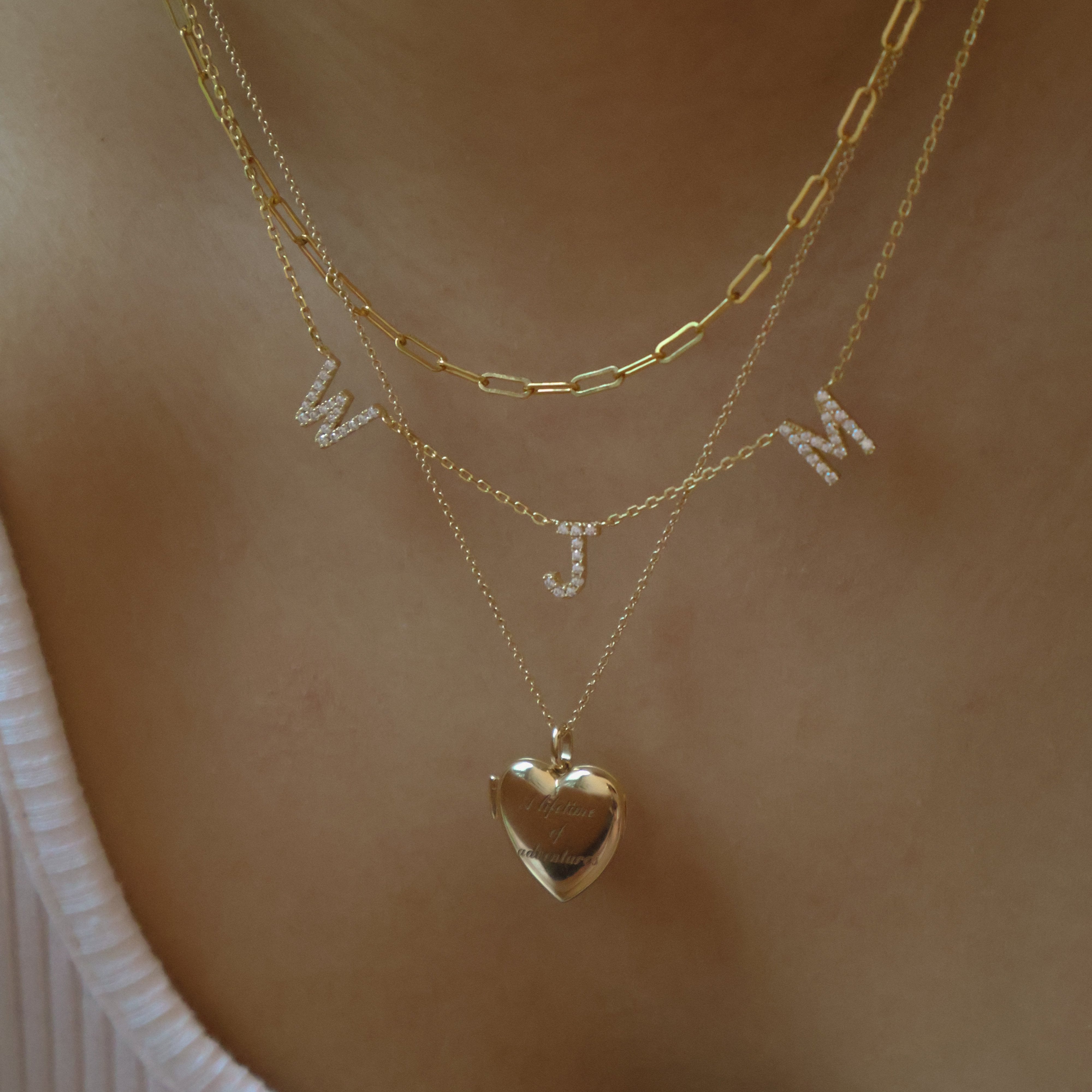 Gold filled paperclip chain