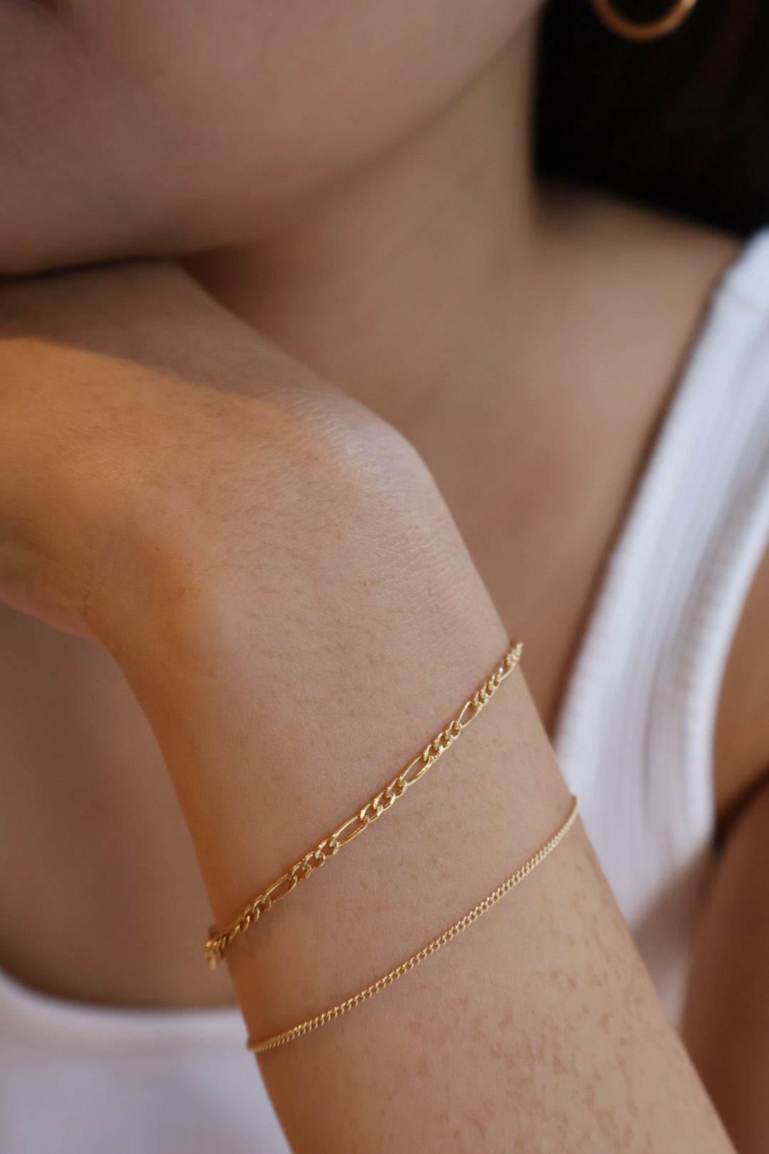Sleek Curb Chain Bracelet - Gold filled
