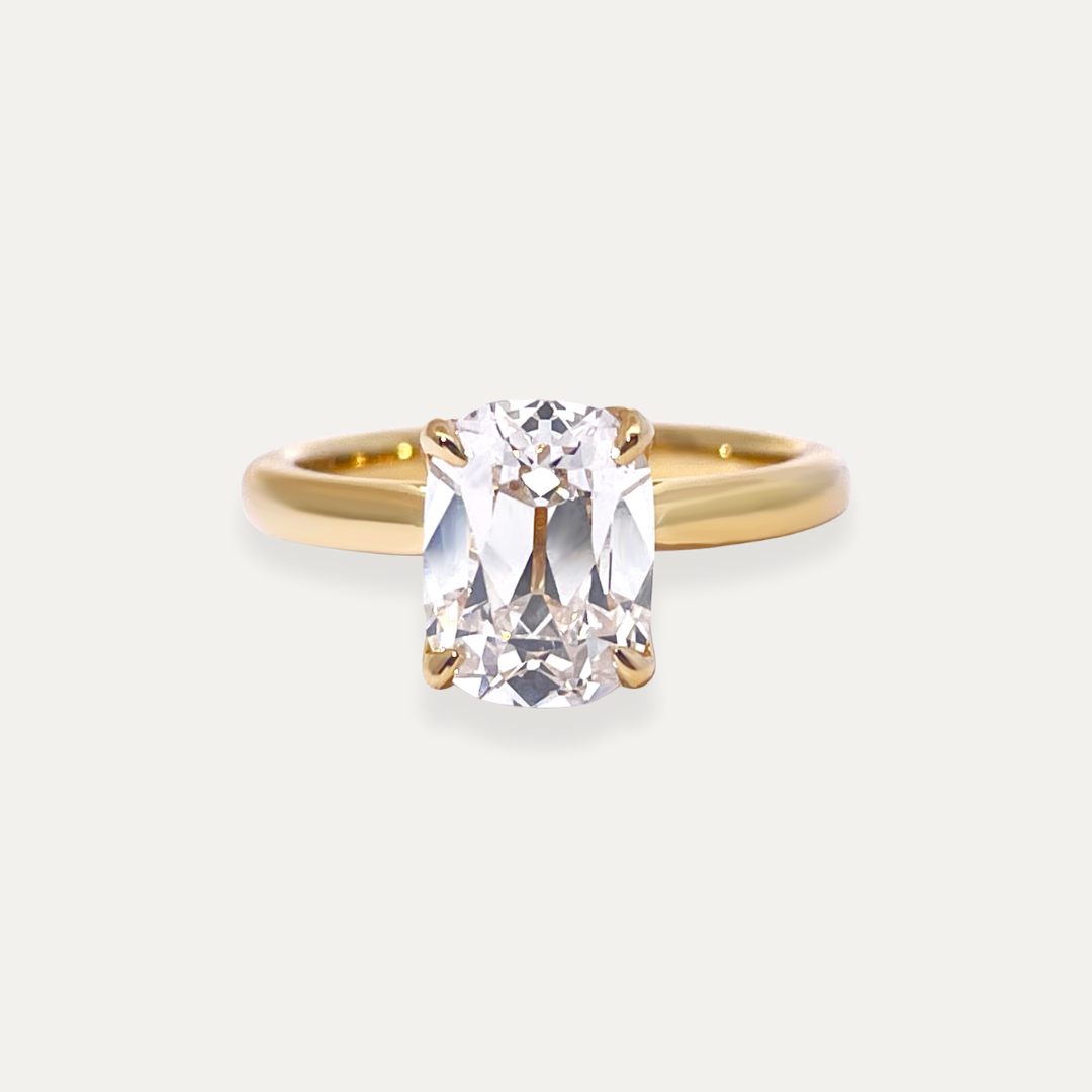 The Mirelle Old Mine Solitaire Ring