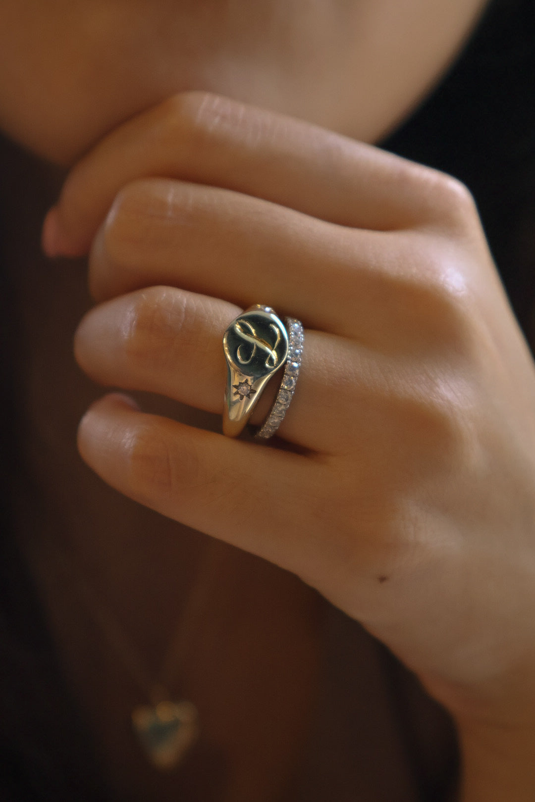 Nova Round Signet Ring