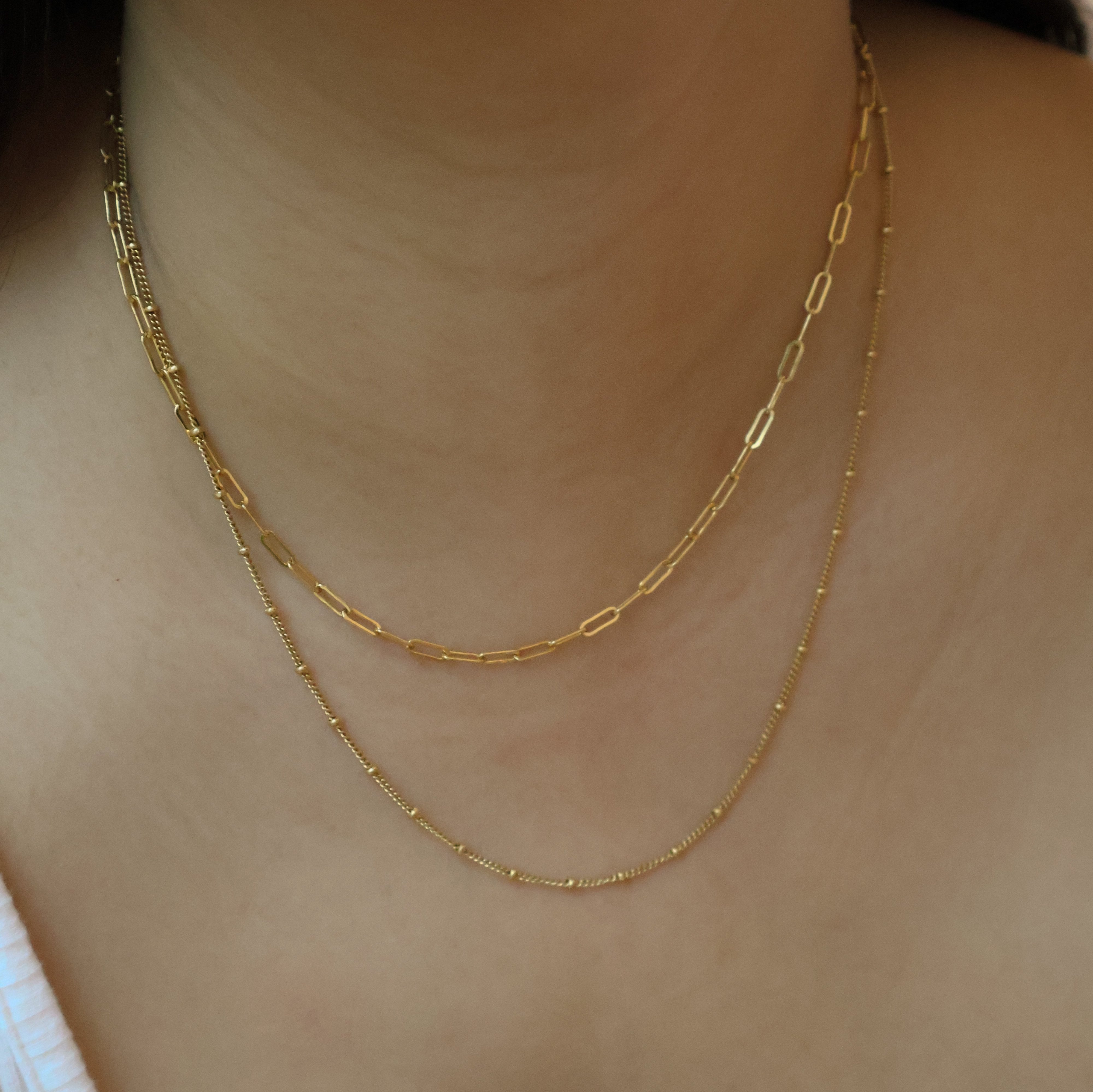 gold filled satellite chain