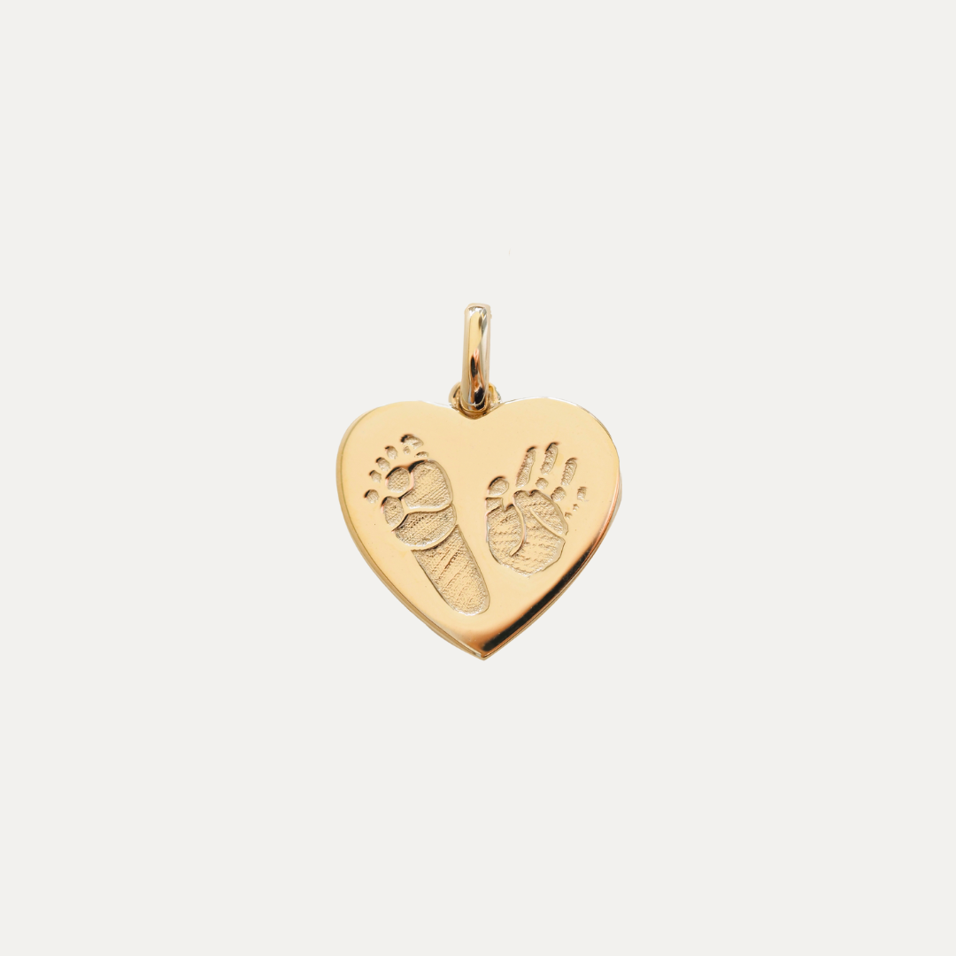 Hand and Footprint Heart (Charm only)