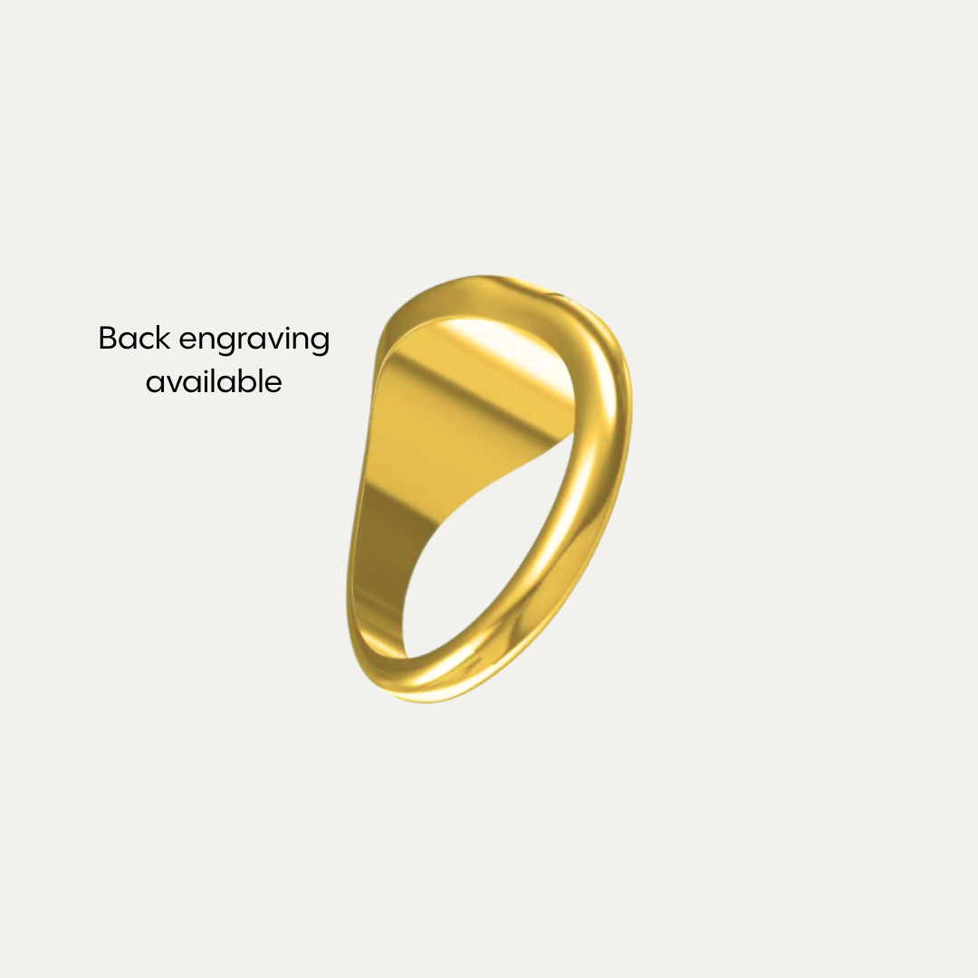 Nova Round Signet Ring