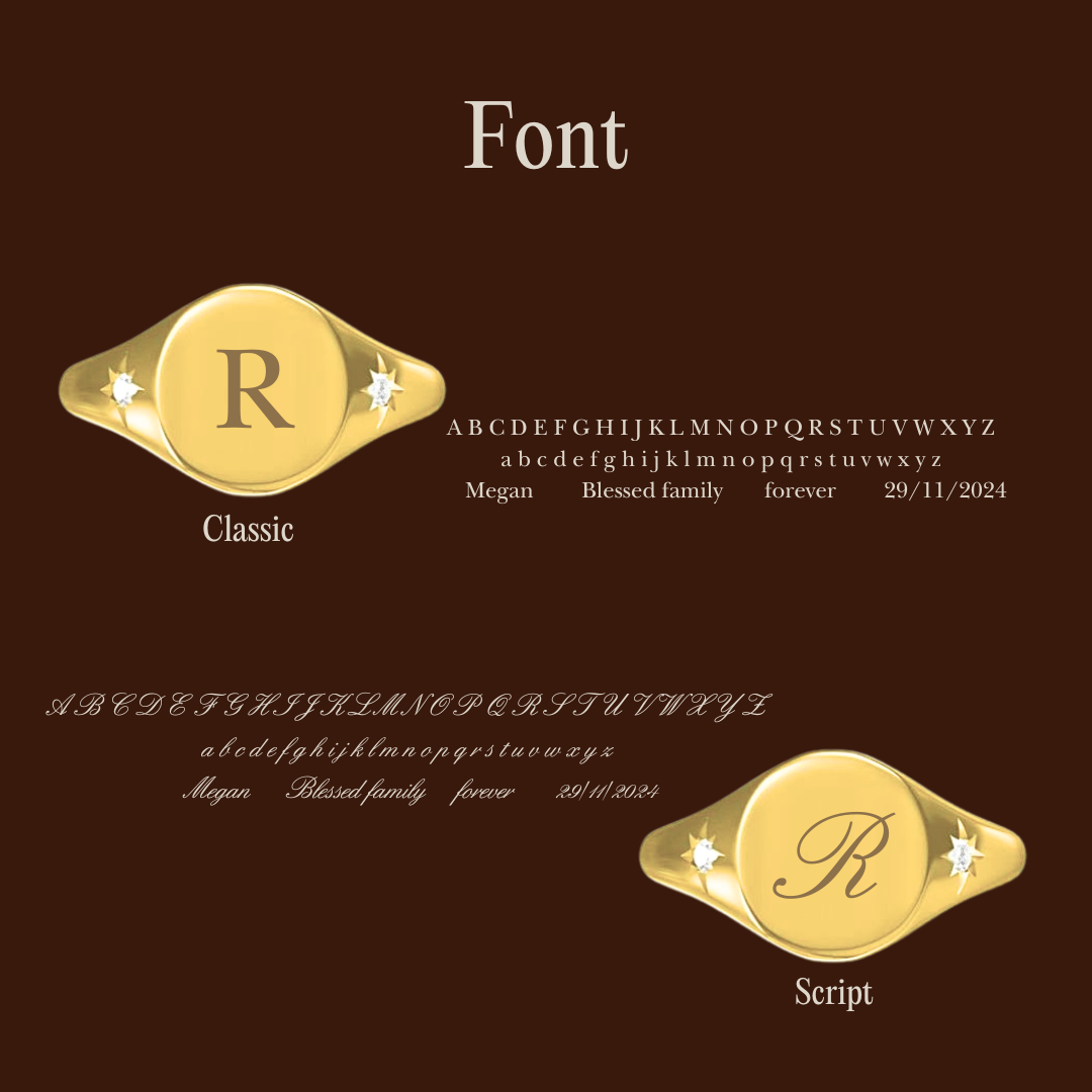 Nova Round Signet Ring