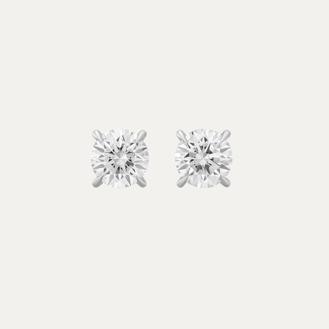 The Classic Diamond Studs ( 1 ct )