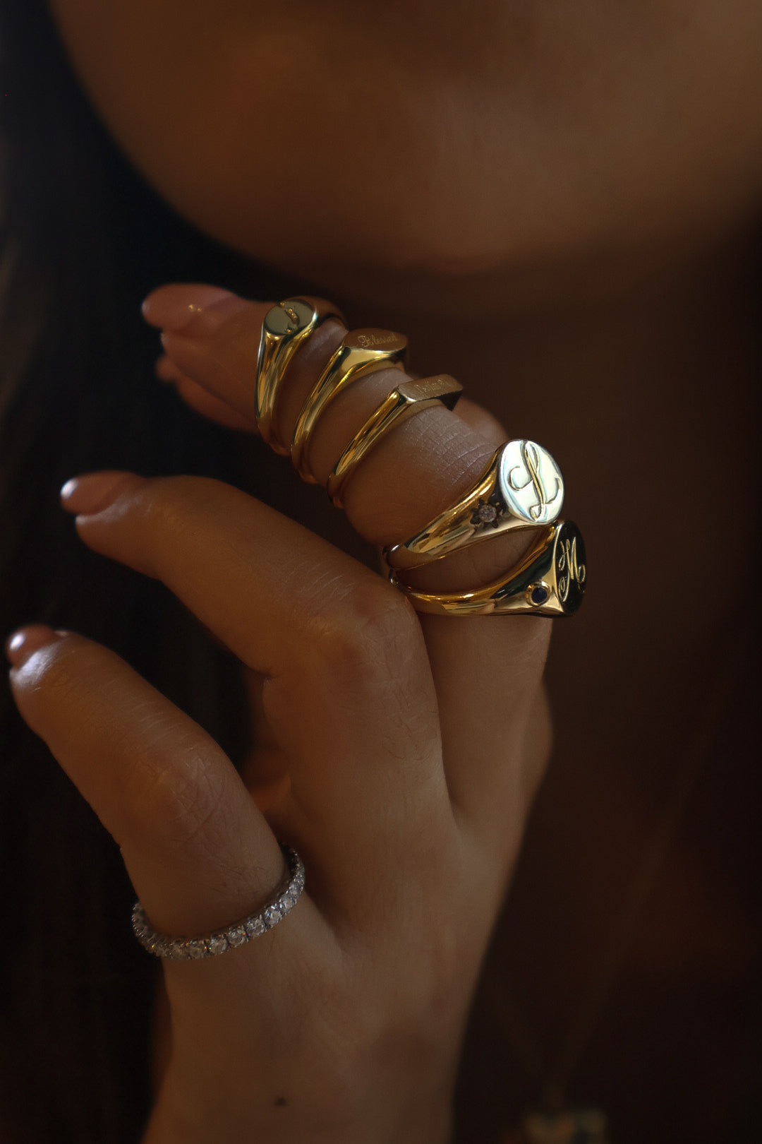 Nova Round Signet Ring