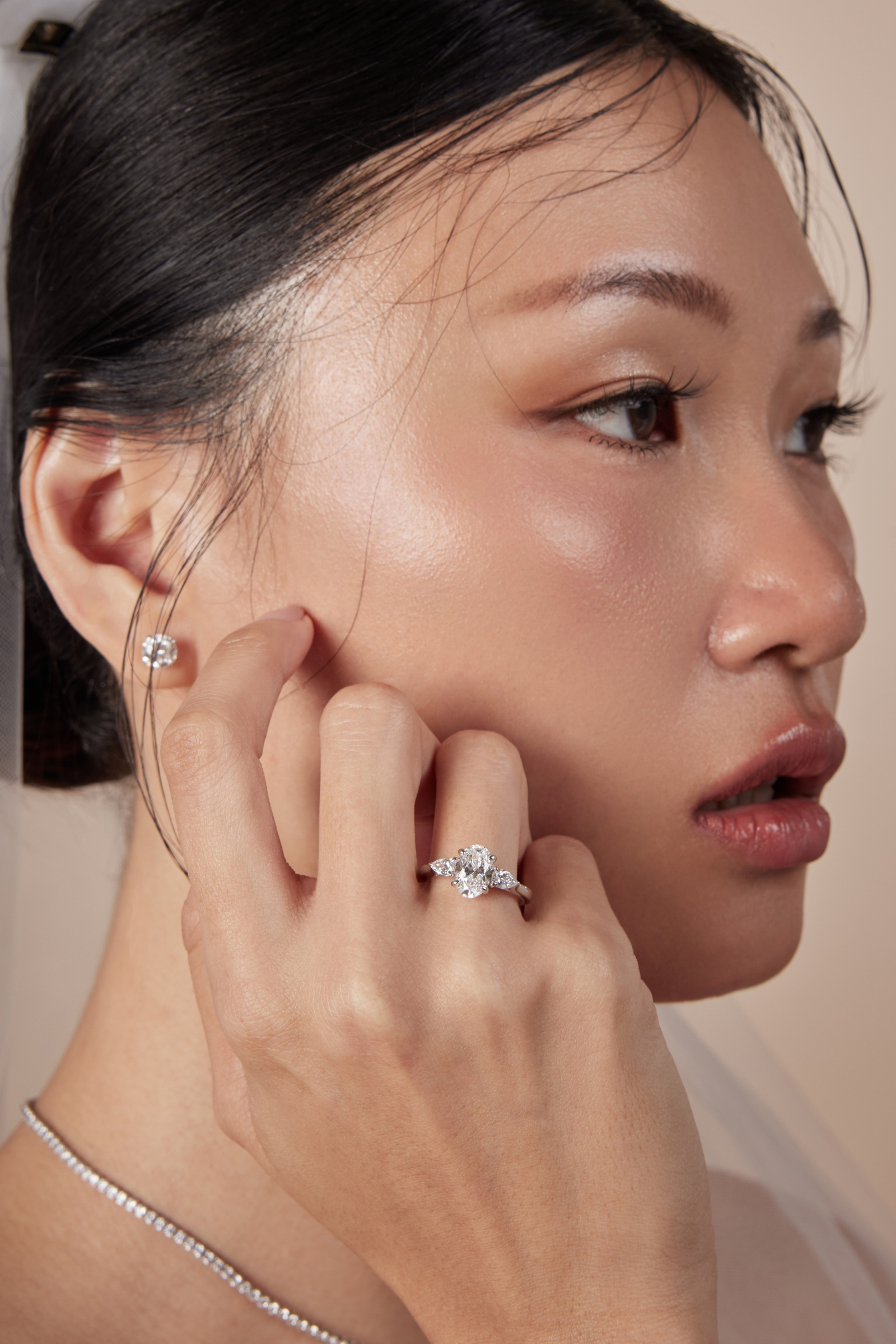 The Classic Diamond Studs ( 1 ct )