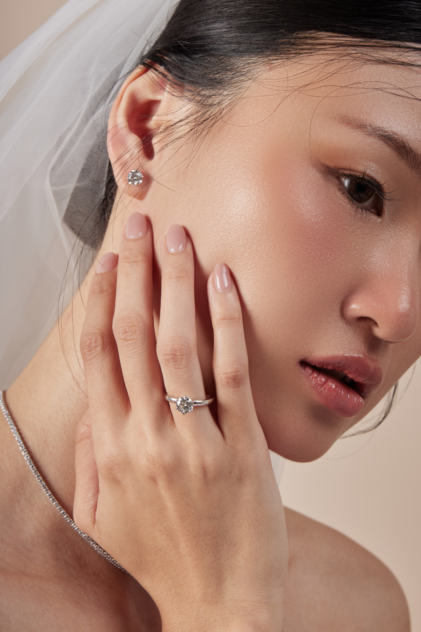 The Classic Diamond Studs ( 1 ct )