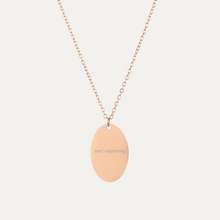 Load image into Gallery viewer, The Oval Engravable necklace
