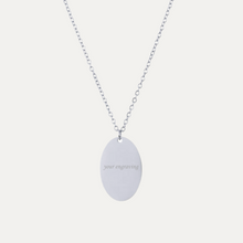 Load image into Gallery viewer, The Oval Engravable necklace
