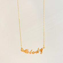Load image into Gallery viewer, Curved name necklace
