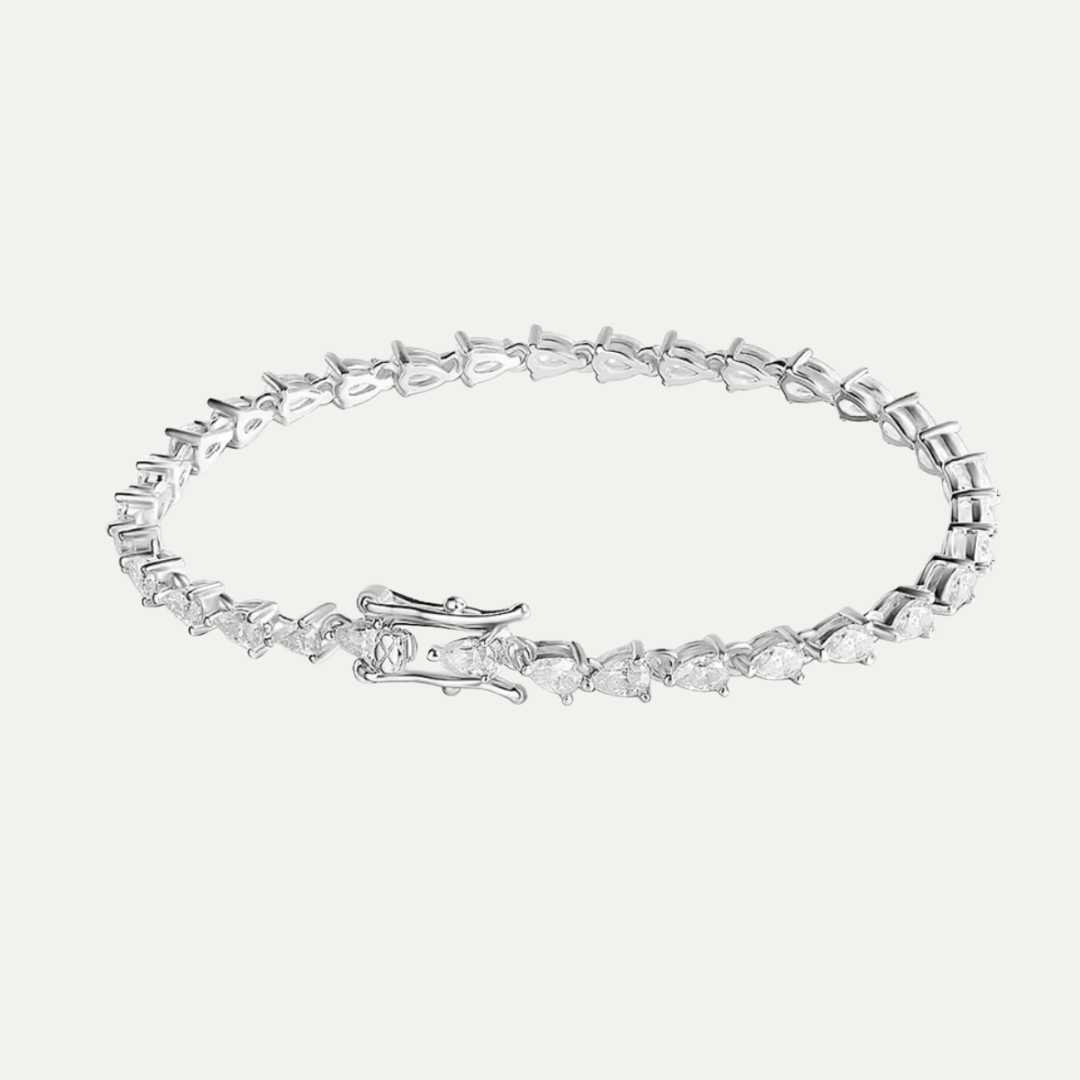 Pear Moissanite Tennis bracelet [2.5mm]