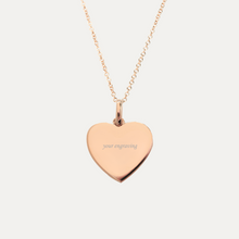 Load image into Gallery viewer, The Heart Engravable necklace [15mm]
