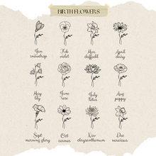 Load image into Gallery viewer, Engravable Birth Flower Locket
