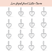 Load image into Gallery viewer, Heart Letter Charm
