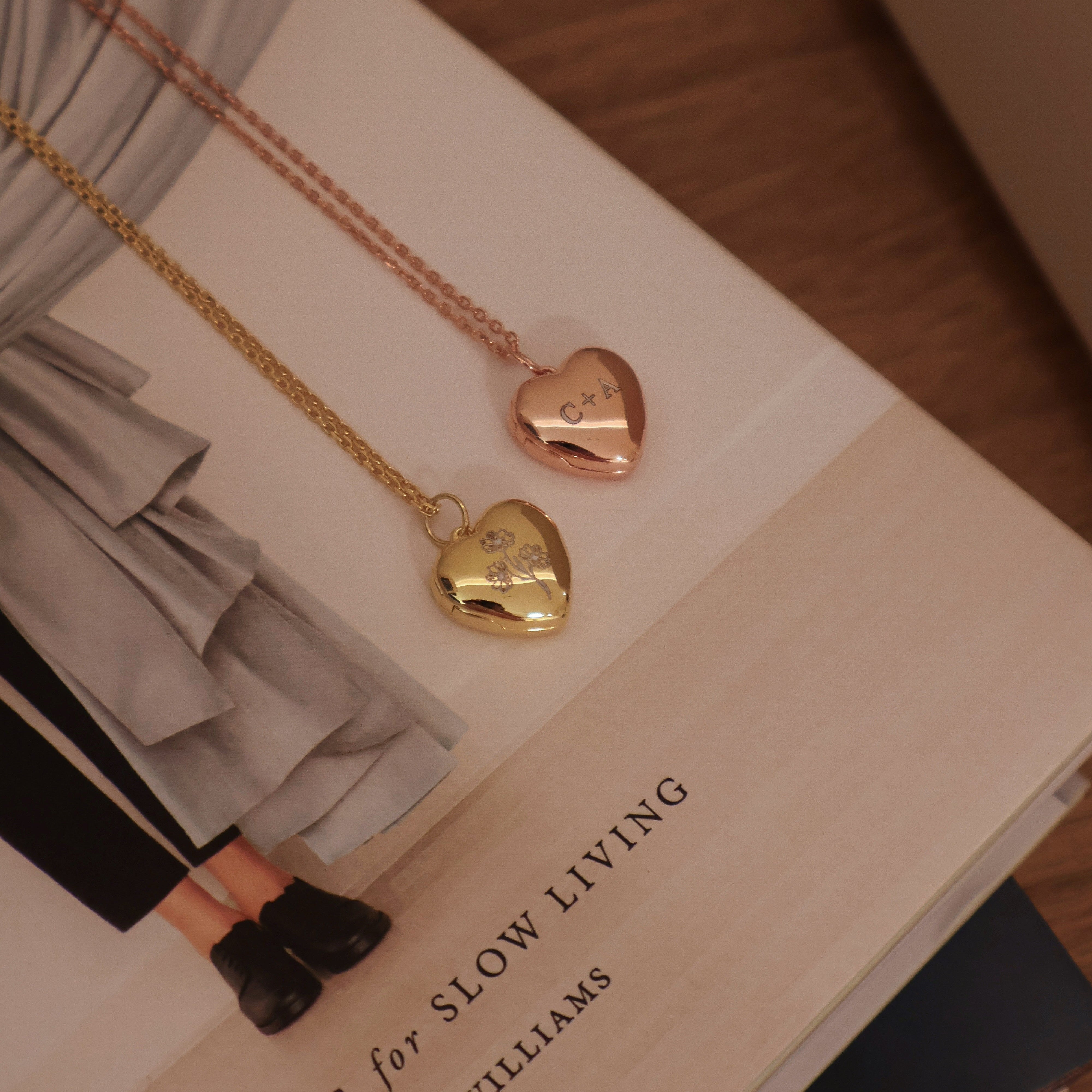 Heart Locket [2 photos + engraving]