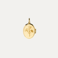 Load image into Gallery viewer, Solid Gold Oval Locket - Charm only [1 photo + engraving]
