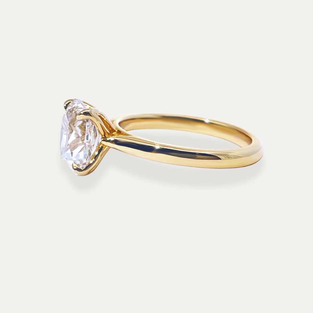 The Mirelle Old Mine Solitaire Ring