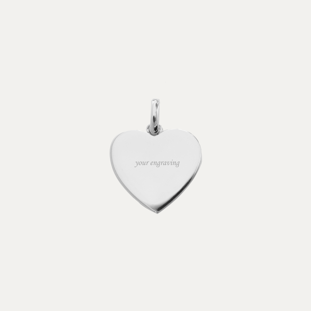 The Heart Engravable Pendant [15mm]