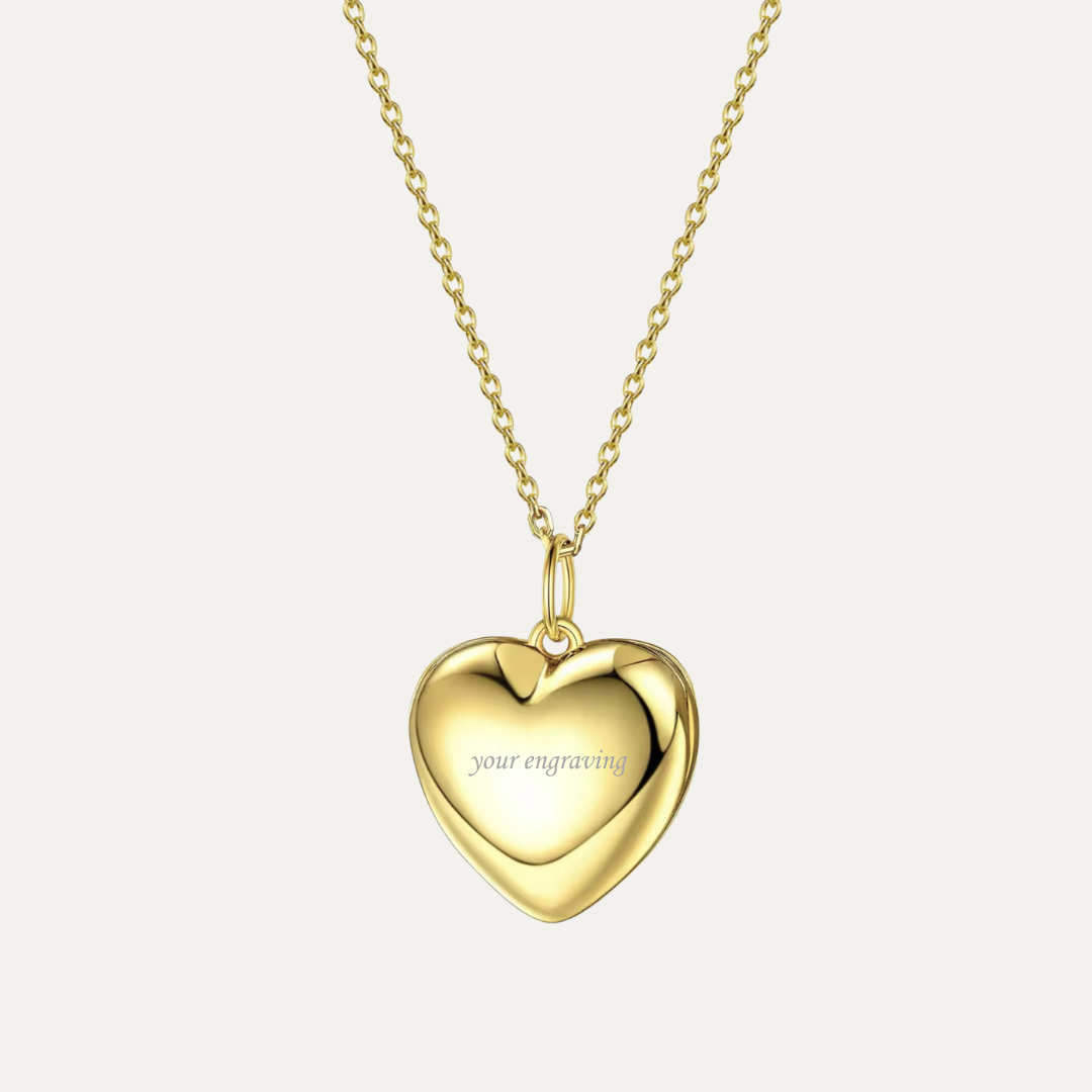 Heart Locket [2 photos + engraving]