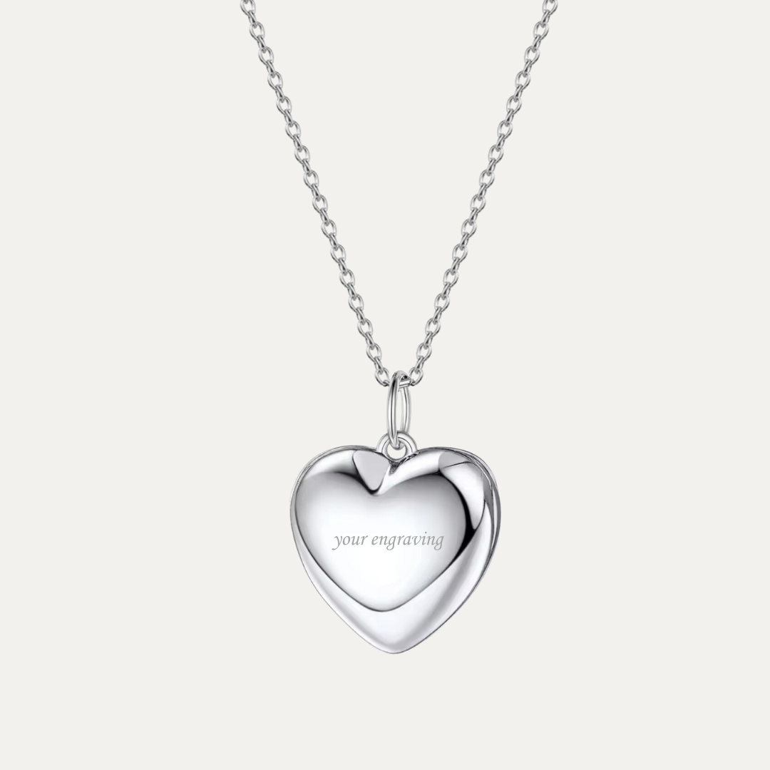 Heart Locket [2 photos + engraving]