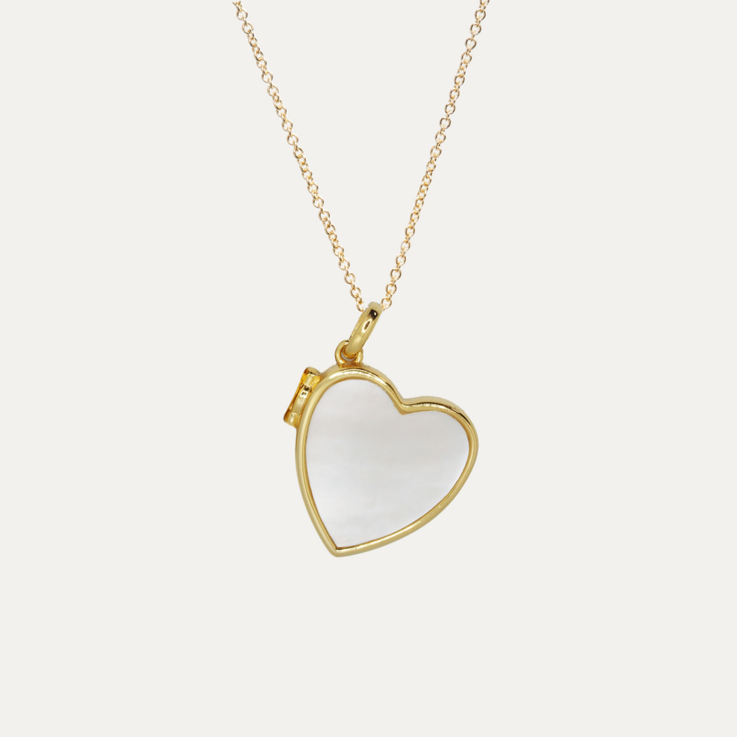 The Amoré -  Mother of Pearl Locket