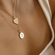 Load image into Gallery viewer, Paw print Heart Necklace
