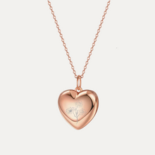 Load image into Gallery viewer, Birth Flower Bouquet Locket [2 photos + engraving]
