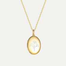 Load image into Gallery viewer, Birth Flower Bouquet Locket [2 photos + engraving]
