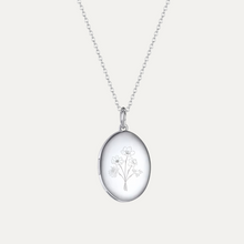 Load image into Gallery viewer, Birth Flower Bouquet Locket [2 photos + engraving]
