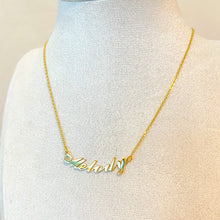 Load image into Gallery viewer, Curved name necklace
