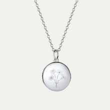 Load image into Gallery viewer, Birth Flower Bouquet Locket [2 photos + engraving]

