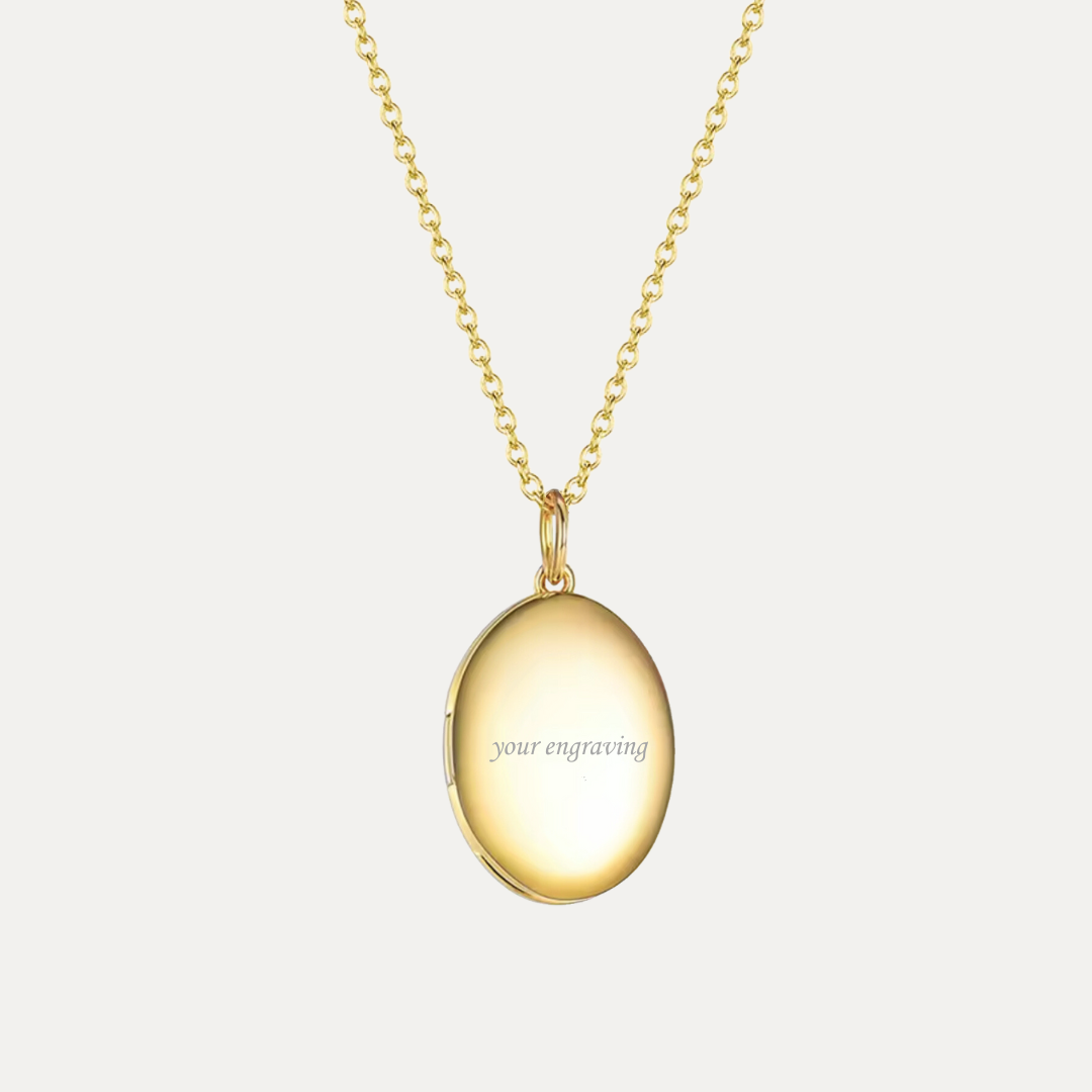 Oval Locket [2 photos + engraving]