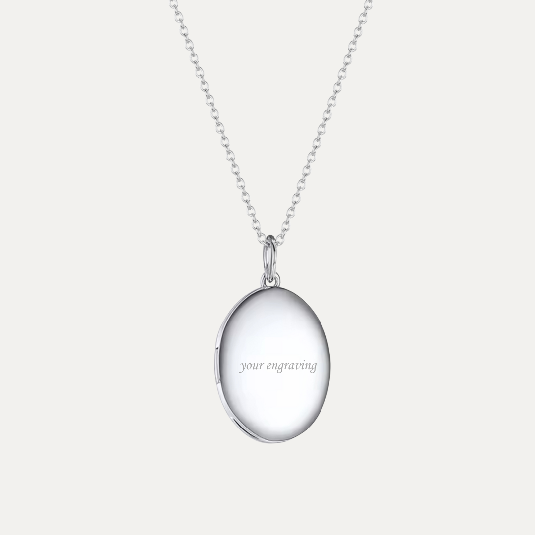 Oval Locket [2 photos + engraving]