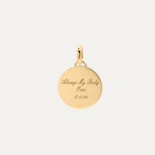 Load image into Gallery viewer, Solid Gold Round Pet Portrait (Charm only)
