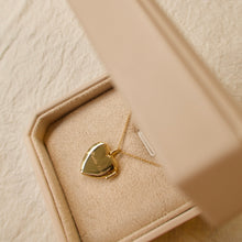 Load image into Gallery viewer, Solid gold heart locket 
