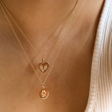Load image into Gallery viewer, Paw print Heart Necklace
