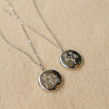 Load image into Gallery viewer, Birth Flower Bouquet Locket [2 photos + engraving]
