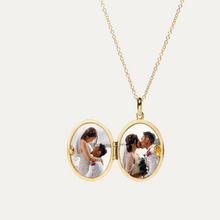 Load image into Gallery viewer, solid gold photo locket
