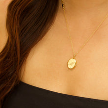 Load image into Gallery viewer, solid gold oval locket
