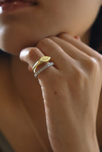 Load image into Gallery viewer, Solid Gold Solace Wave Signet Ring

