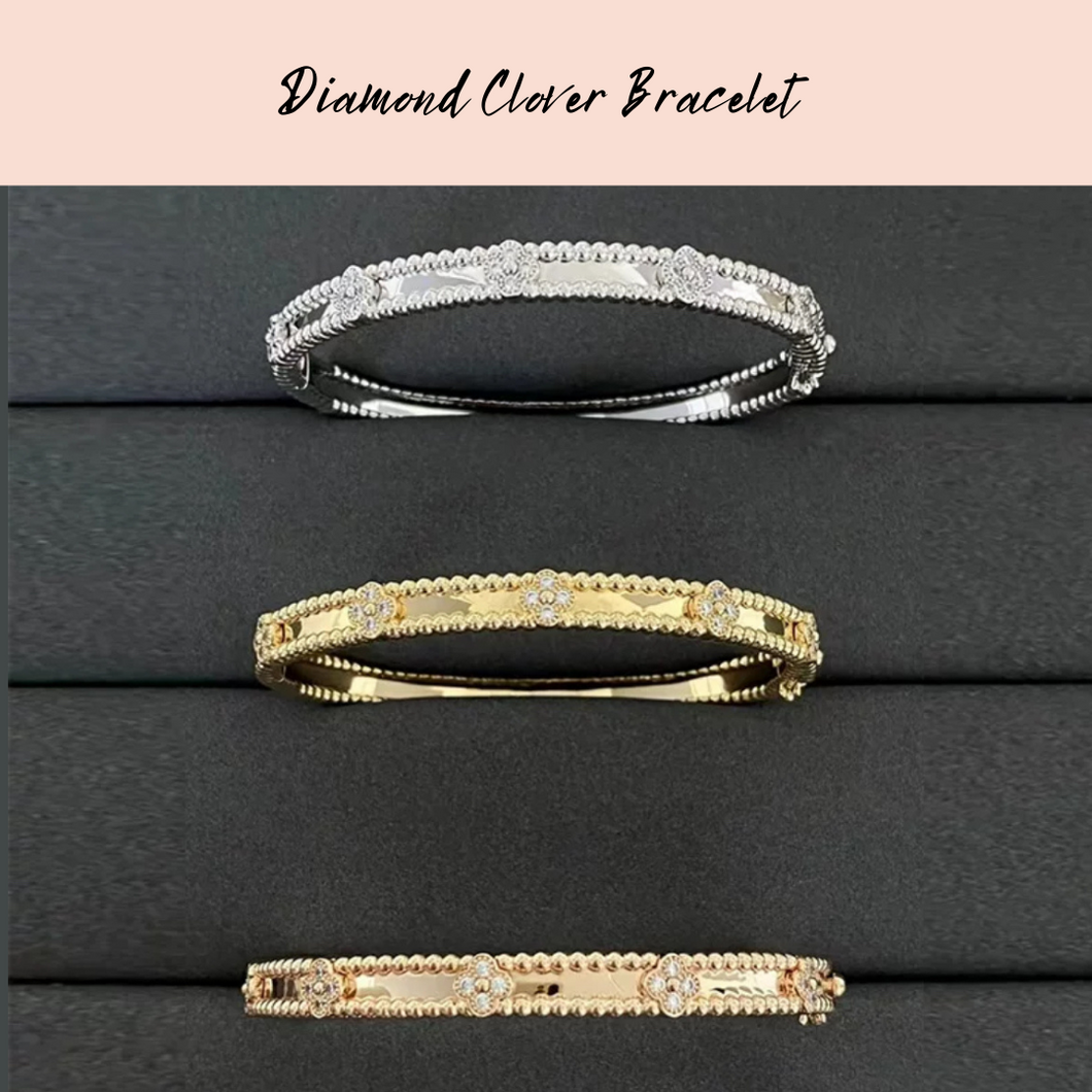 Diamond Clover Bracelet
