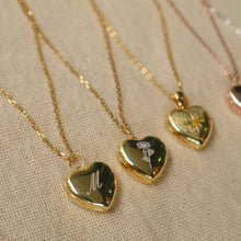 Load image into Gallery viewer, Script Initial Locket [2 photos + engraving]
