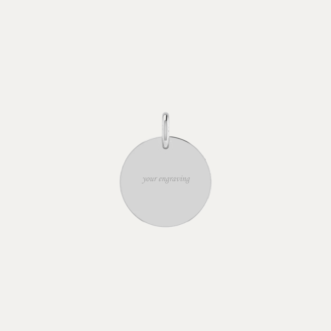 The Round Engravable Pendant [15mm]